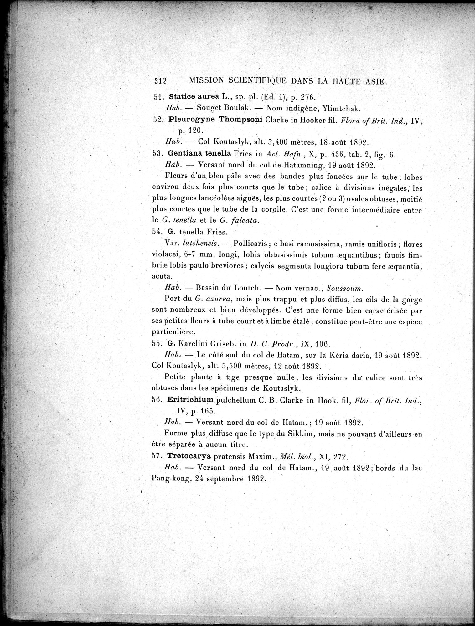 Mission Scientifique dans la Haute Asie 1890-1895 : vol.3 / 332 ページ（白黒高解像度画像）