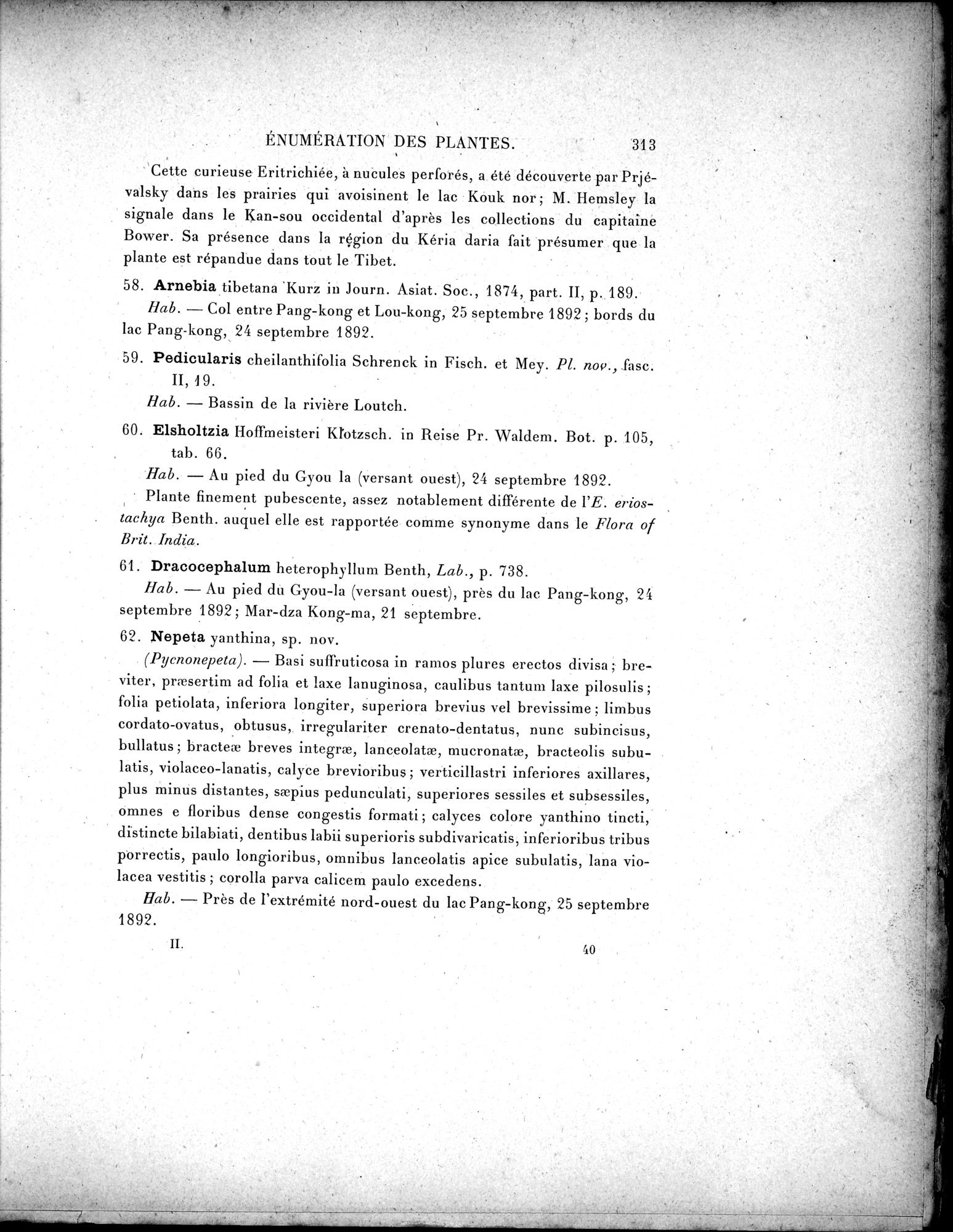 Mission Scientifique dans la Haute Asie 1890-1895 : vol.3 / Page 333 (Grayscale High Resolution Image)