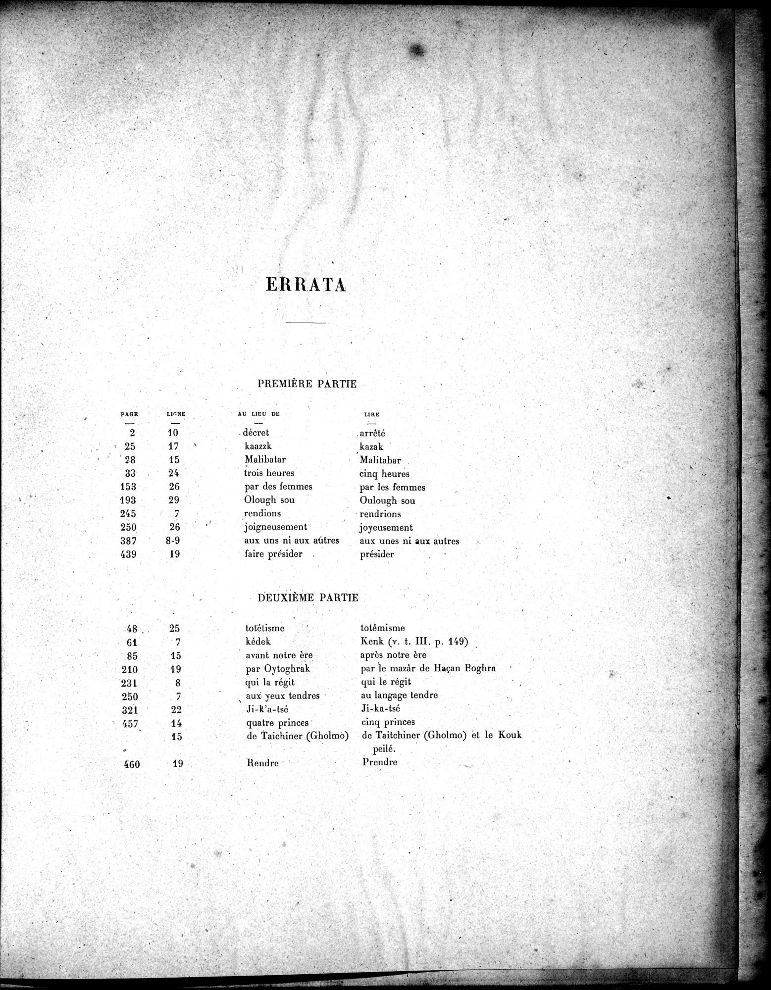 Mission Scientifique dans la Haute Asie 1890-1895 : vol.3 / 419 ページ（白黒高解像度画像）