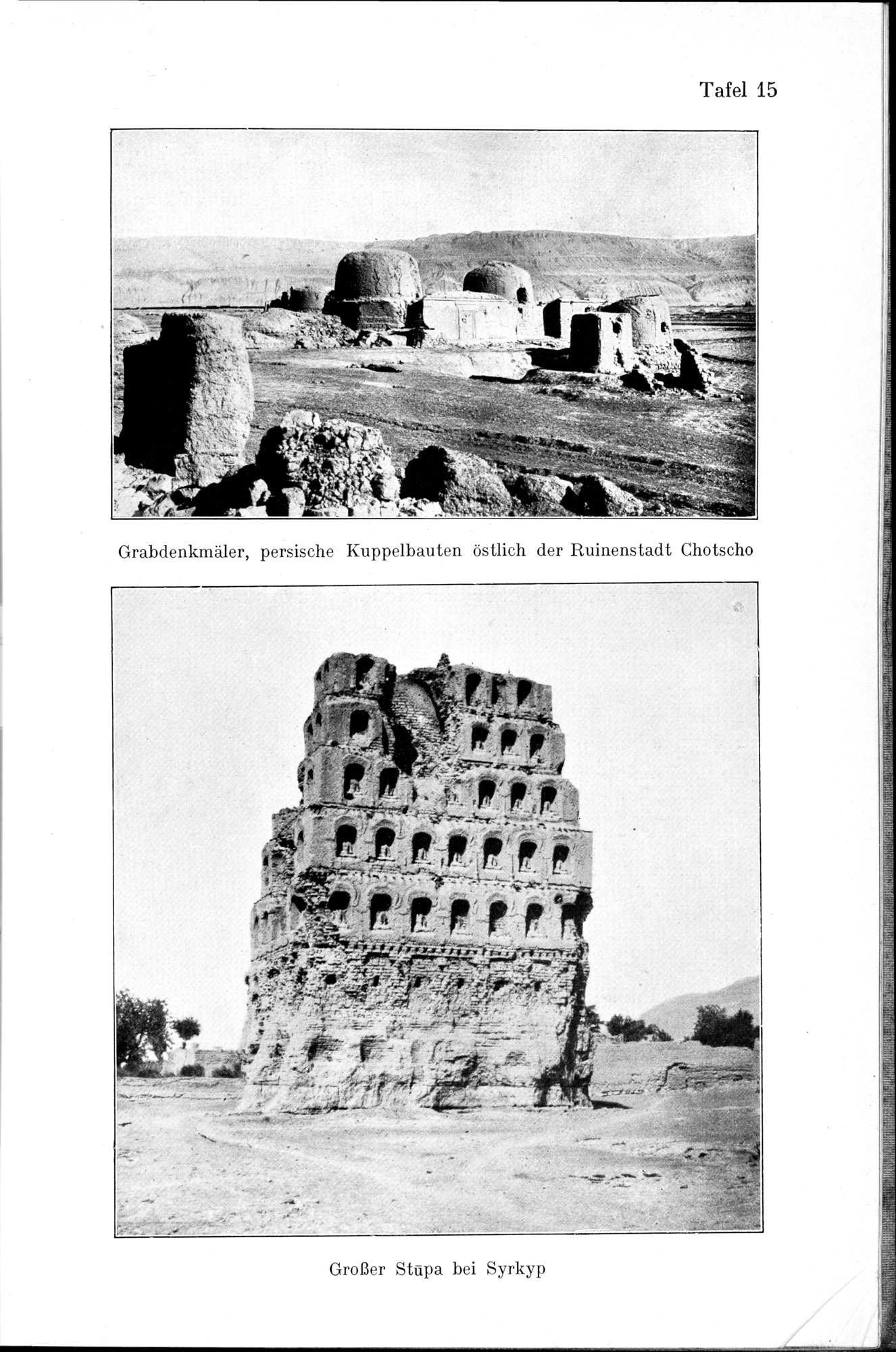 Auf Hellas Spuren in Ostturkistan : vol.1 / Page 87 (Grayscale High Resolution Image)