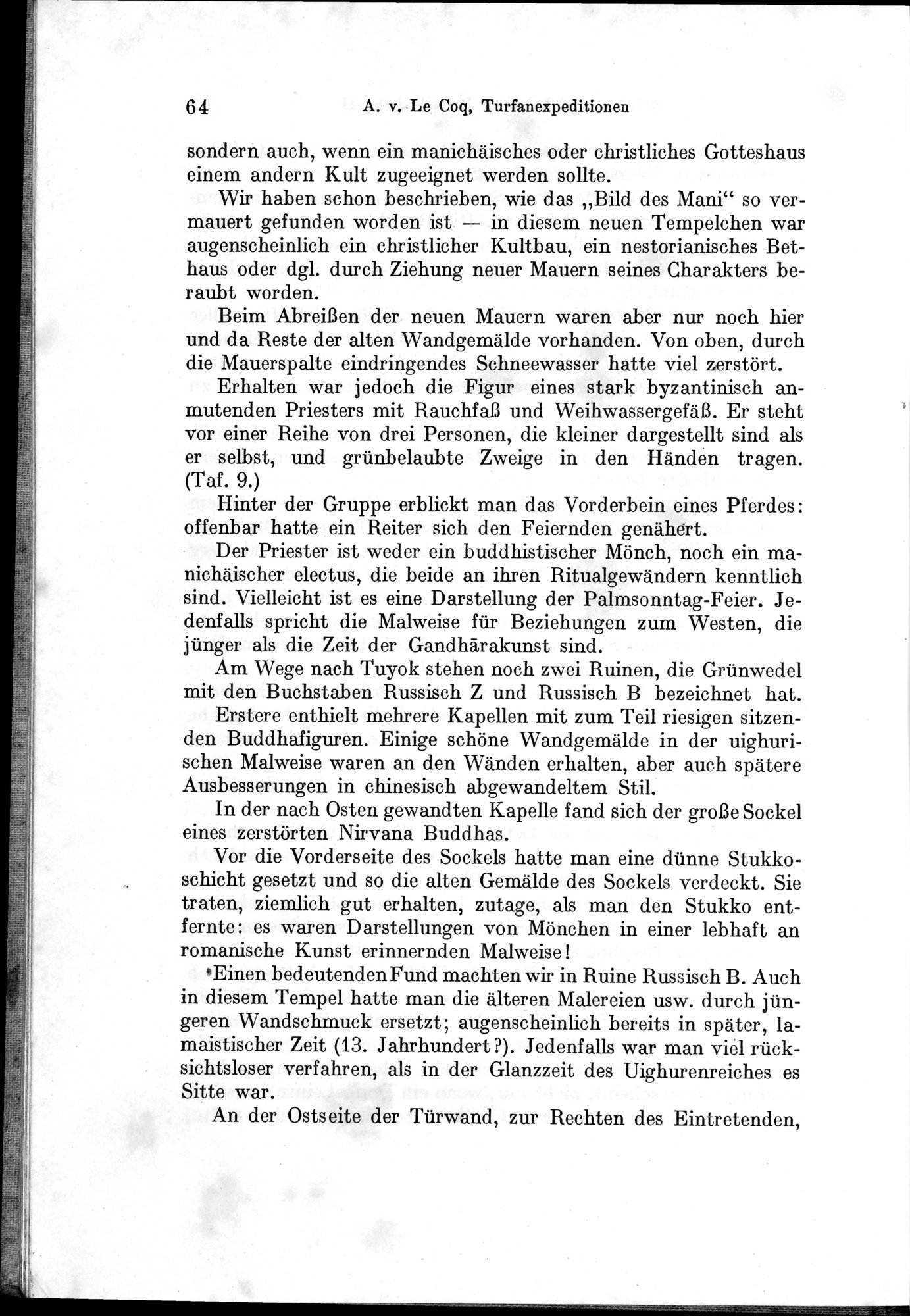 Auf Hellas Spuren in Ostturkistan : vol.1 / Page 96 (Grayscale High Resolution Image)