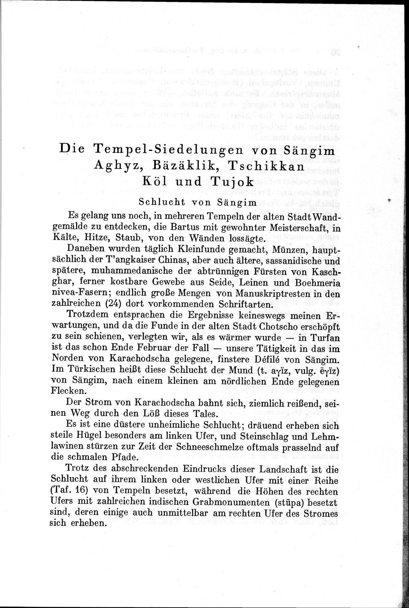 Auf Hellas Spuren in Ostturkistan : vol.1 / Page 103 (Grayscale High Resolution Image)