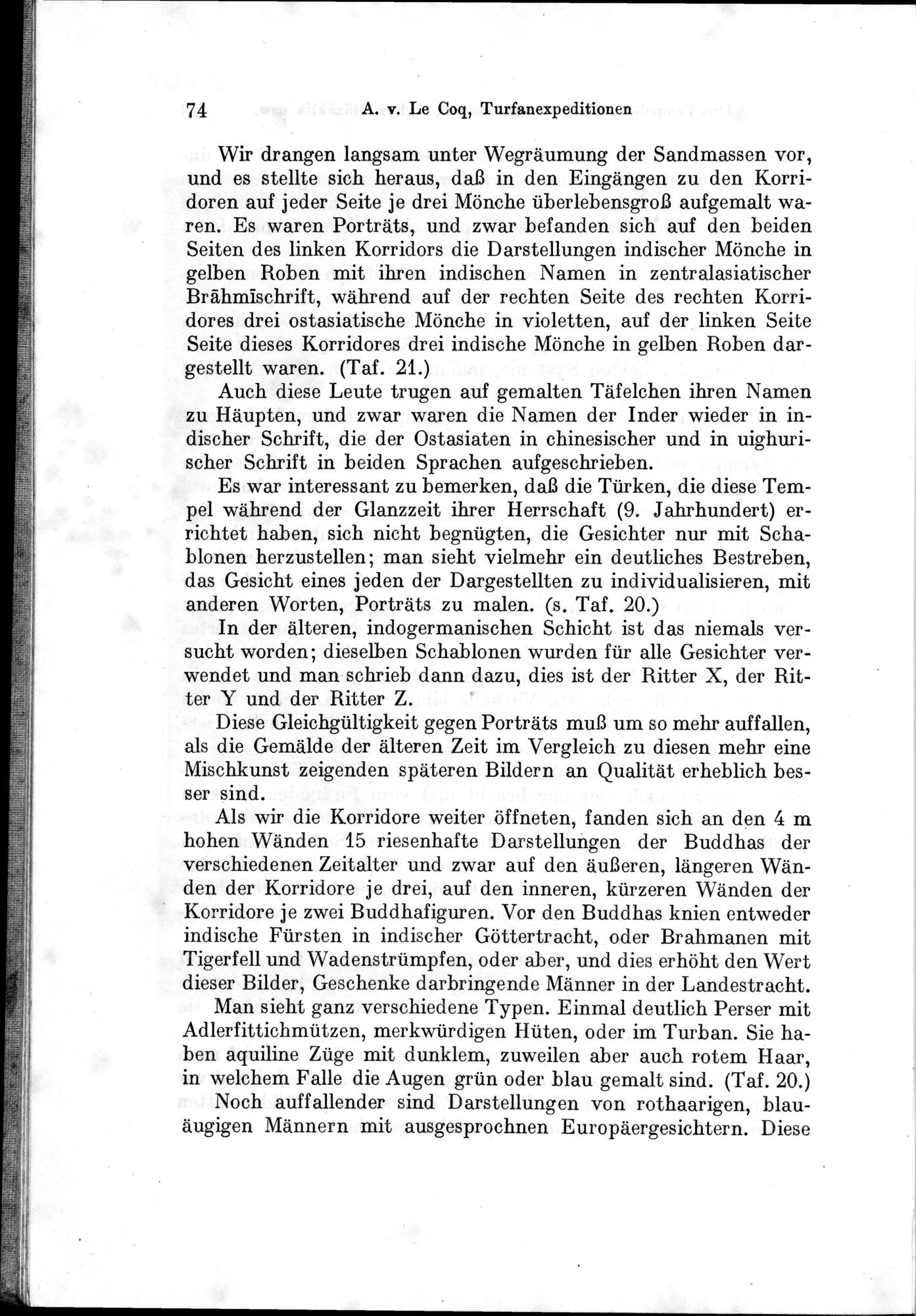 Auf Hellas Spuren in Ostturkistan : vol.1 / Page 112 (Grayscale High Resolution Image)