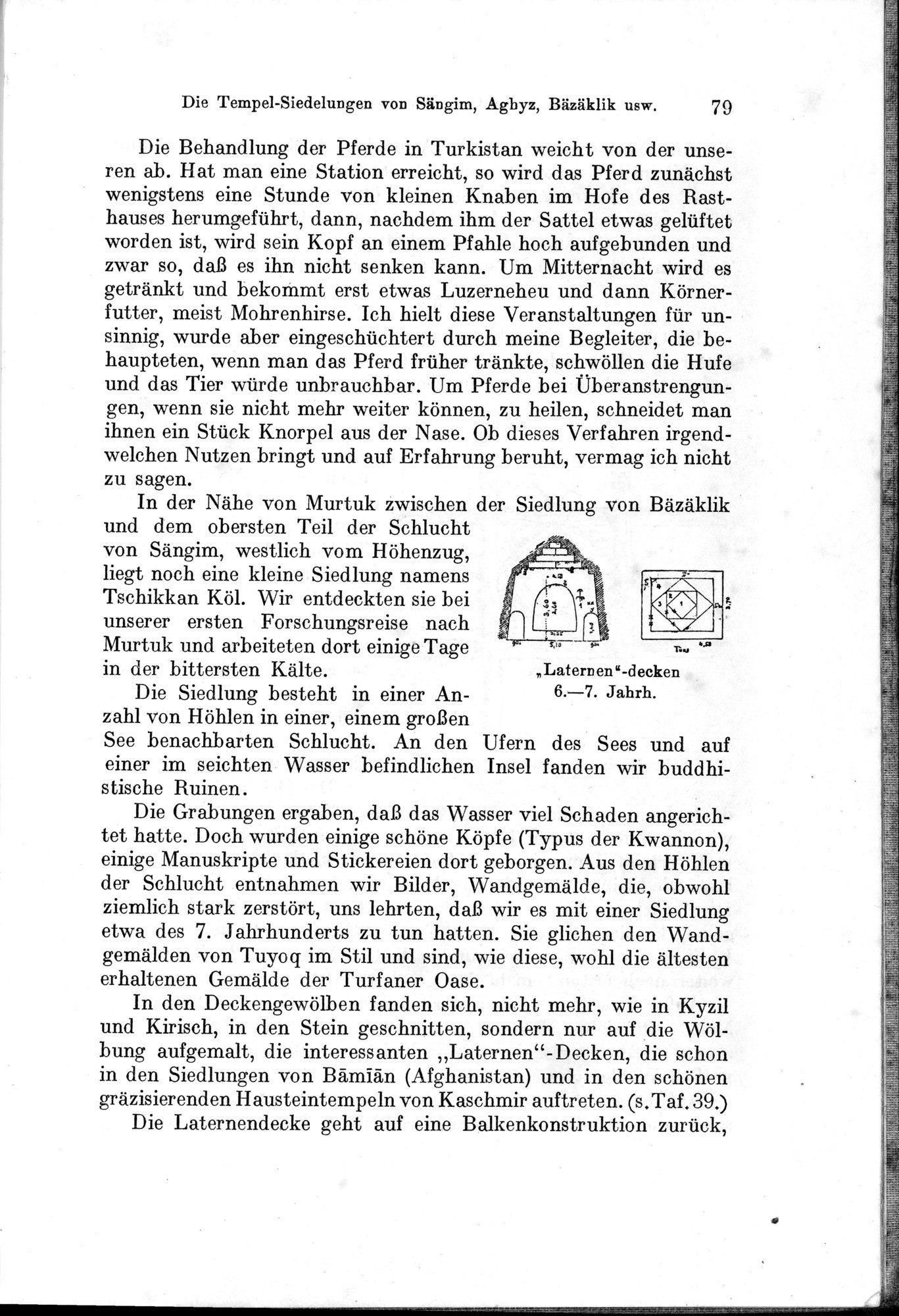Auf Hellas Spuren in Ostturkistan : vol.1 / Page 117 (Grayscale High Resolution Image)