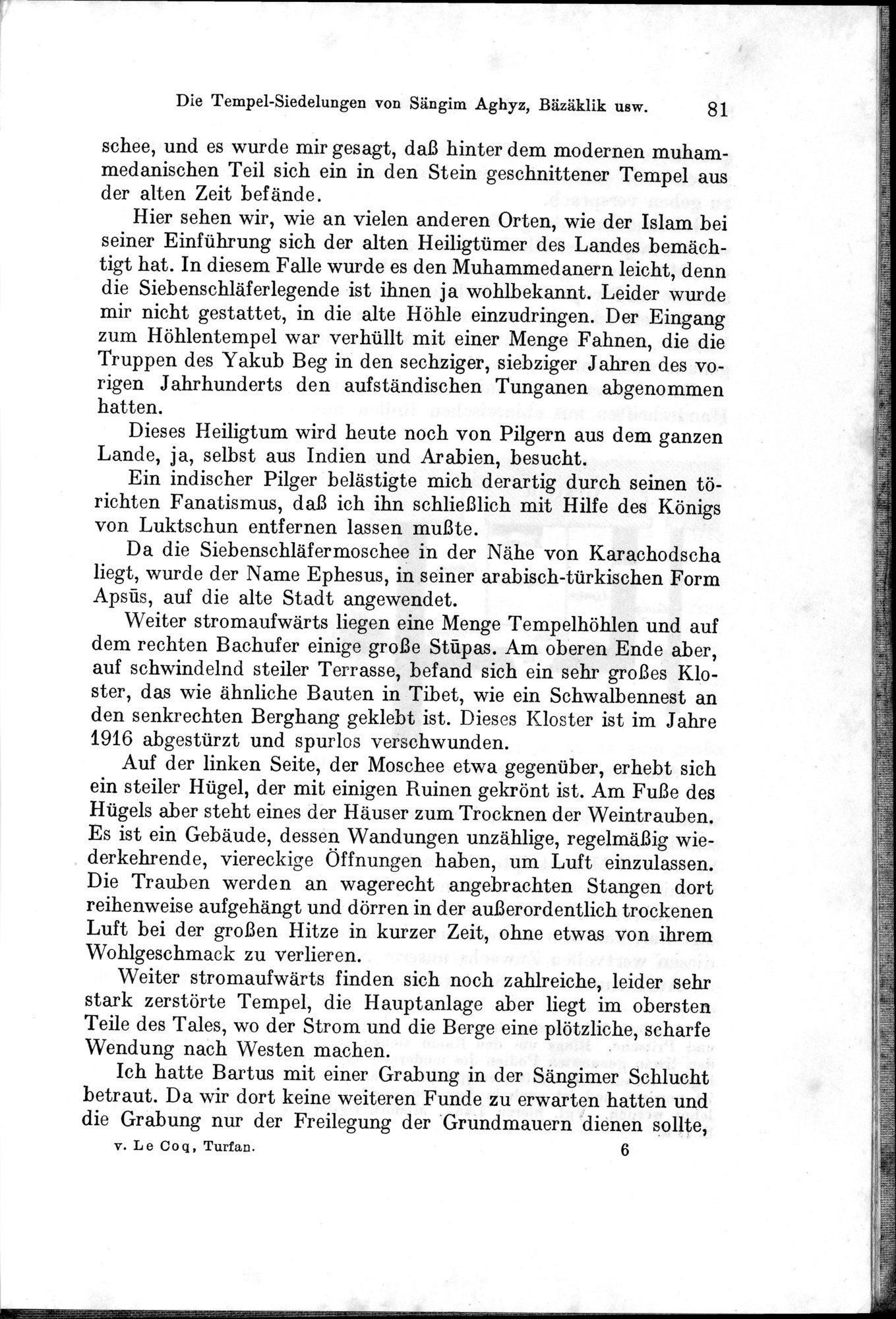 Auf Hellas Spuren in Ostturkistan : vol.1 / 121 ページ（白黒高解像度画像）