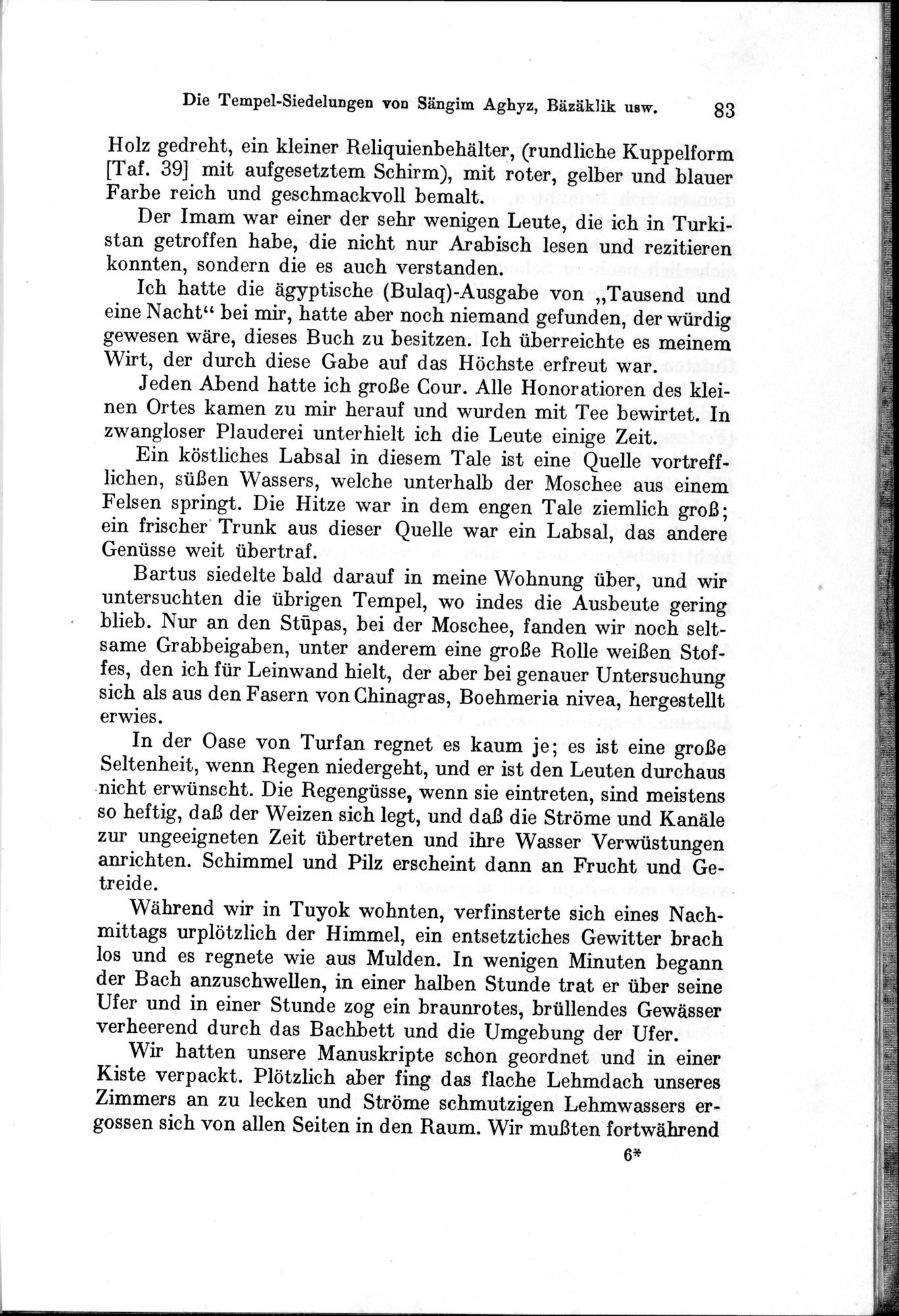 Auf Hellas Spuren in Ostturkistan : vol.1 / 123 ページ（白黒高解像度画像）