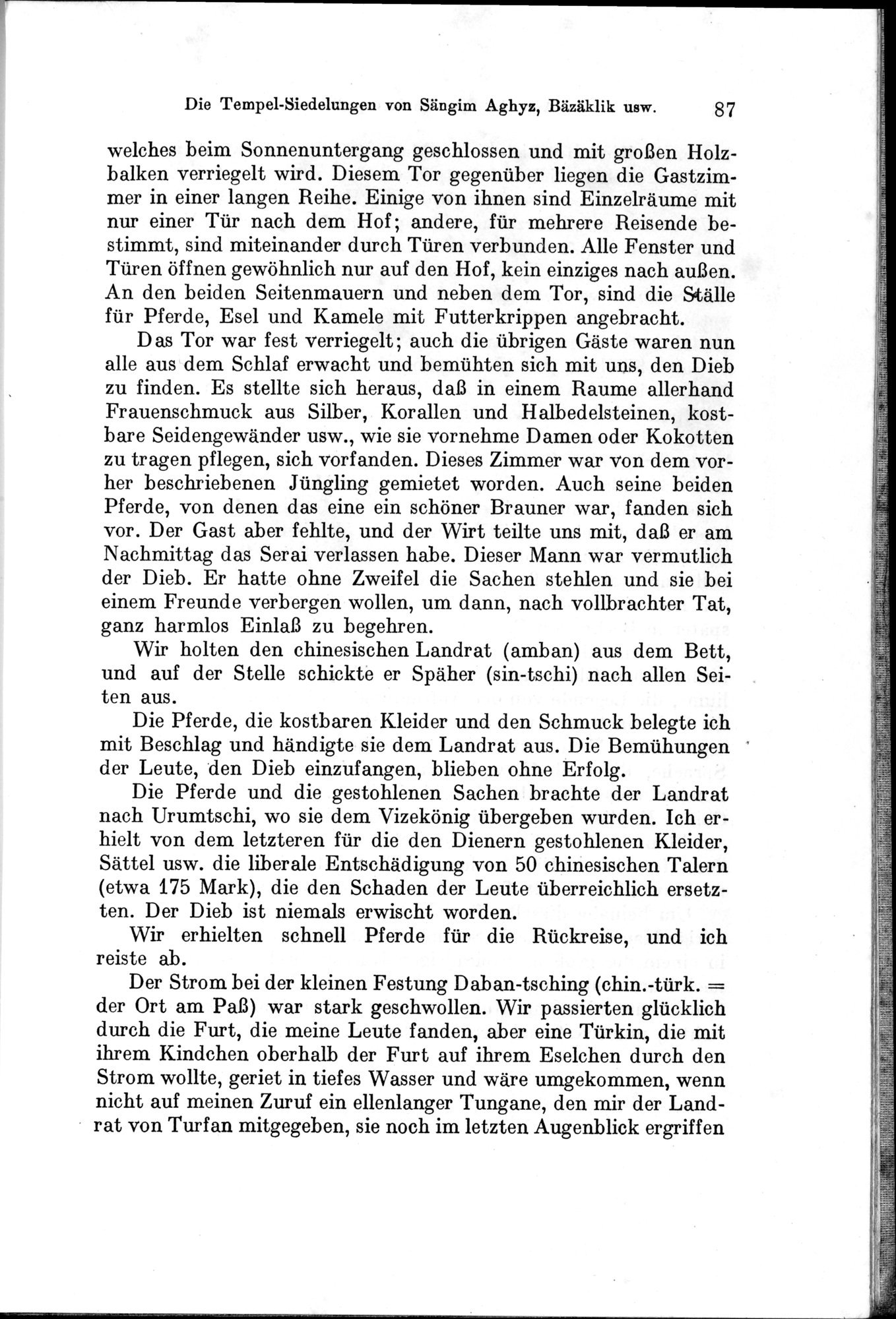 Auf Hellas Spuren in Ostturkistan : vol.1 / 127 ページ（白黒高解像度画像）