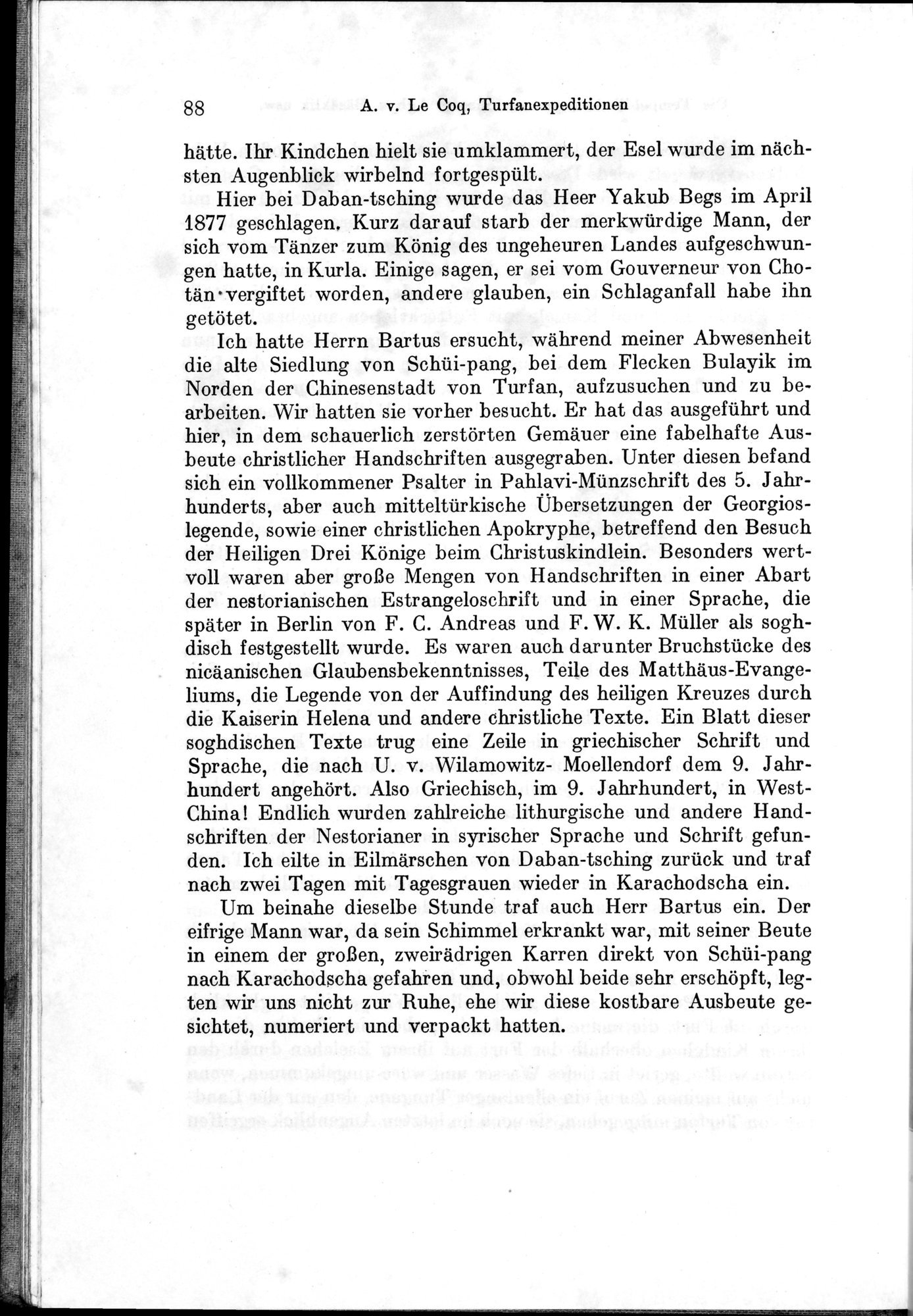 Auf Hellas Spuren in Ostturkistan : vol.1 / 128 ページ（白黒高解像度画像）