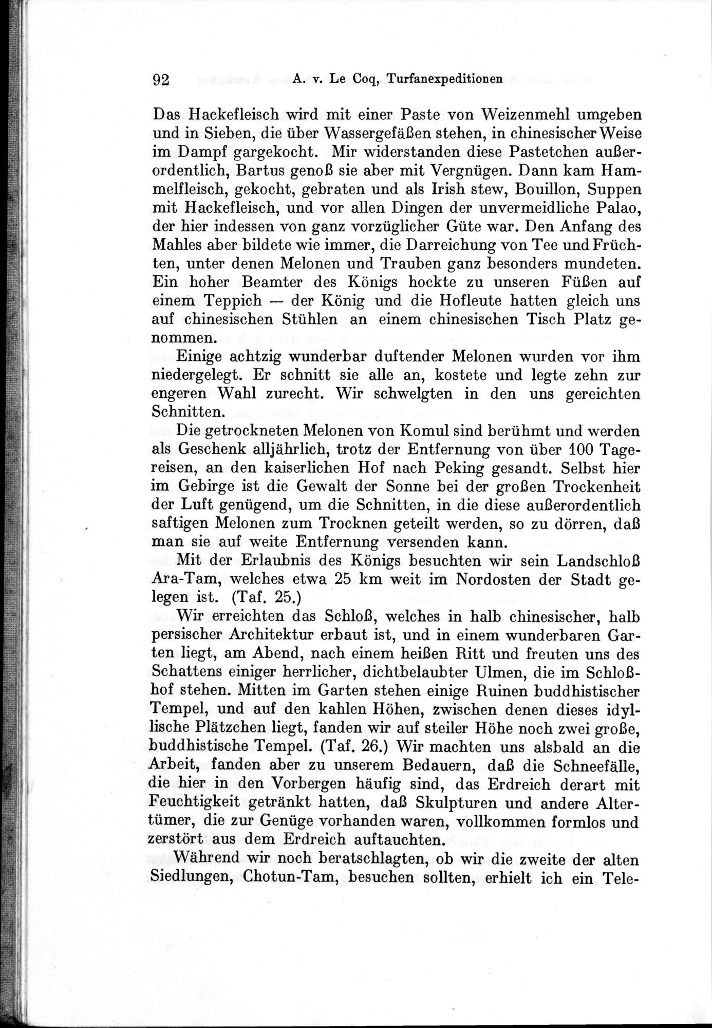 Auf Hellas Spuren in Ostturkistan : vol.1 / Page 136 (Grayscale High Resolution Image)