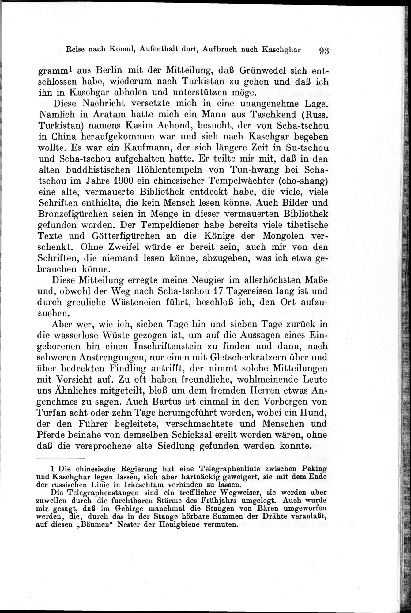 Auf Hellas Spuren in Ostturkistan : vol.1 / 137 ページ（白黒高解像度画像）