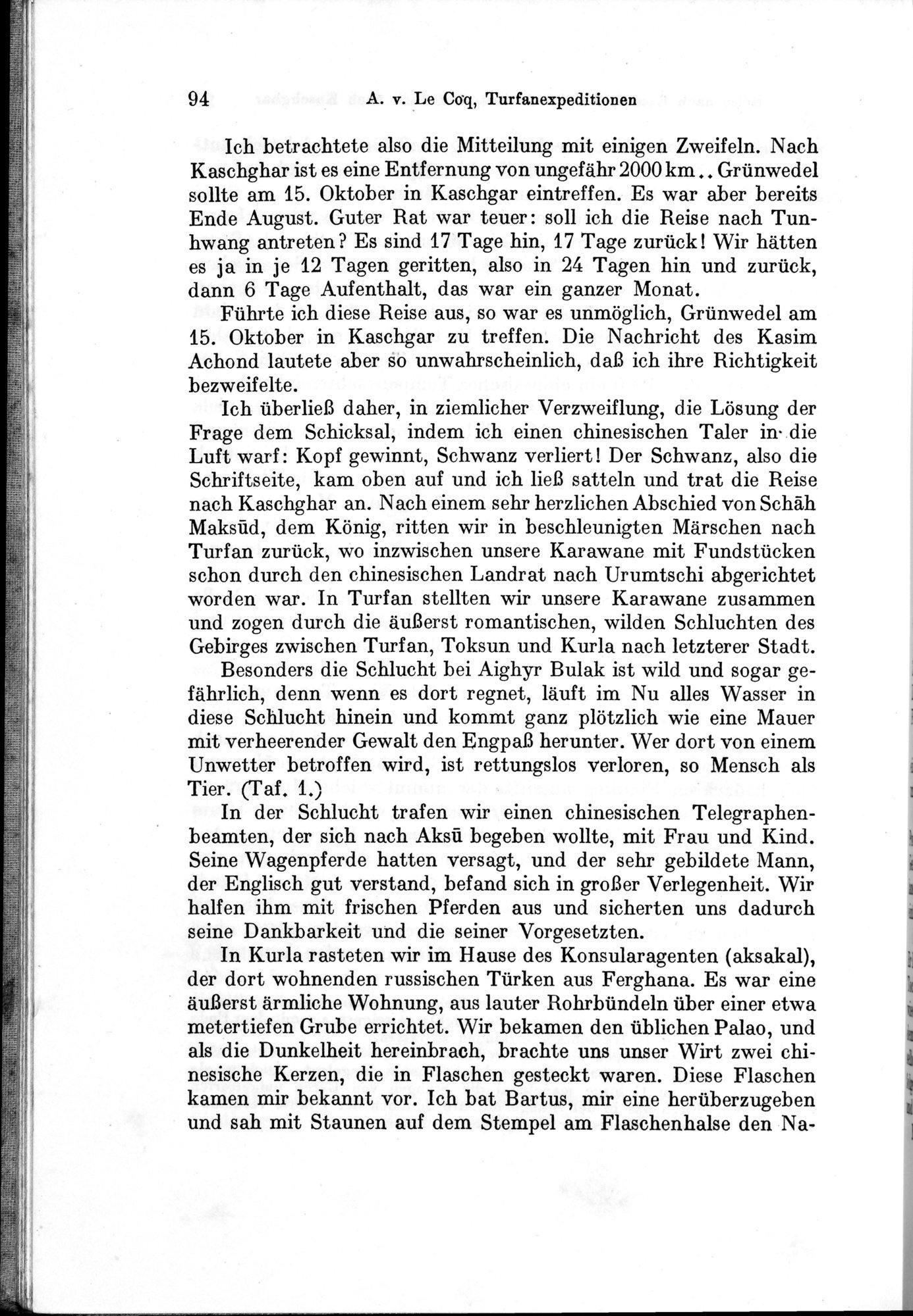 Auf Hellas Spuren in Ostturkistan : vol.1 / 138 ページ（白黒高解像度画像）