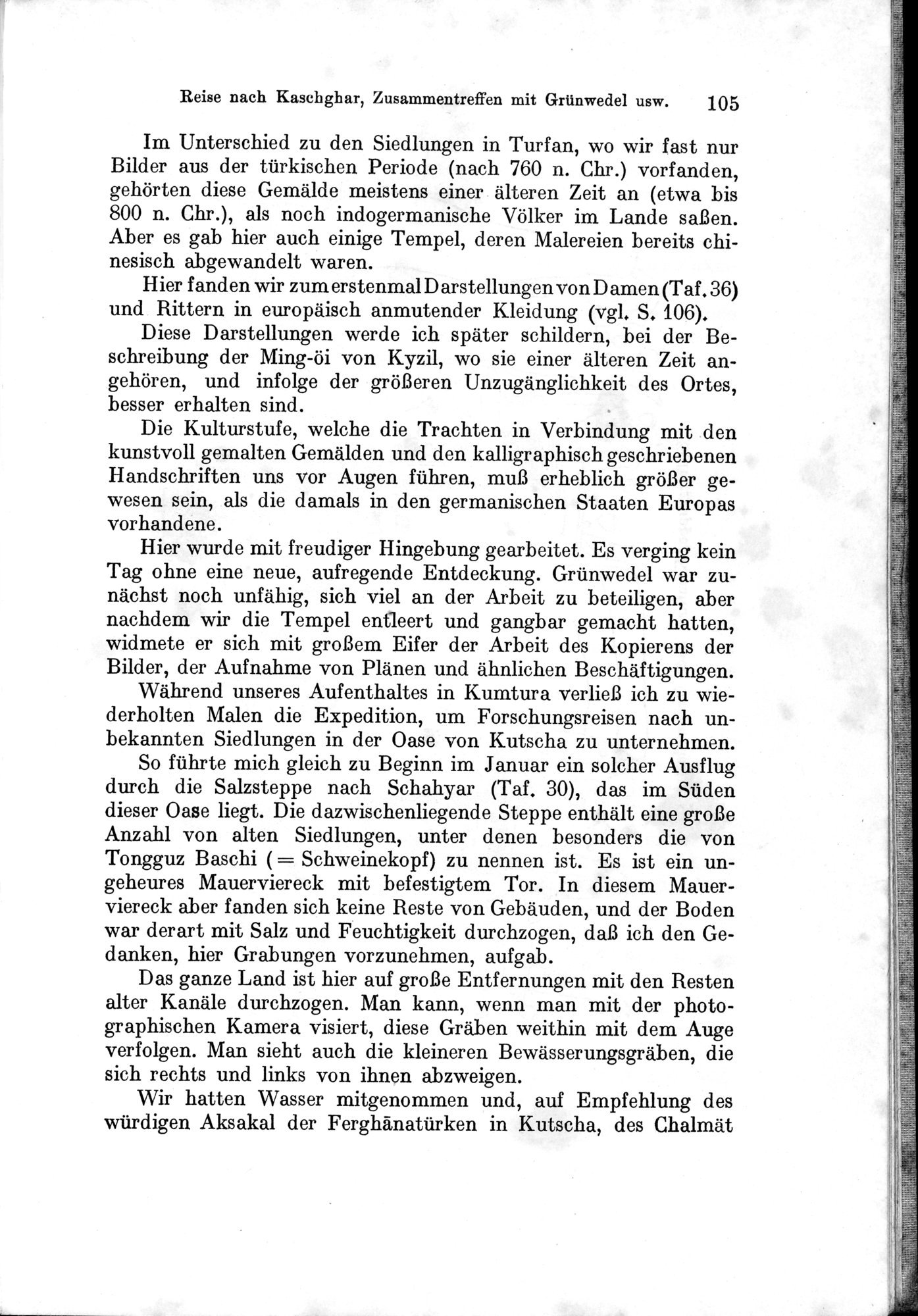 Auf Hellas Spuren in Ostturkistan : vol.1 / Page 155 (Grayscale High Resolution Image)