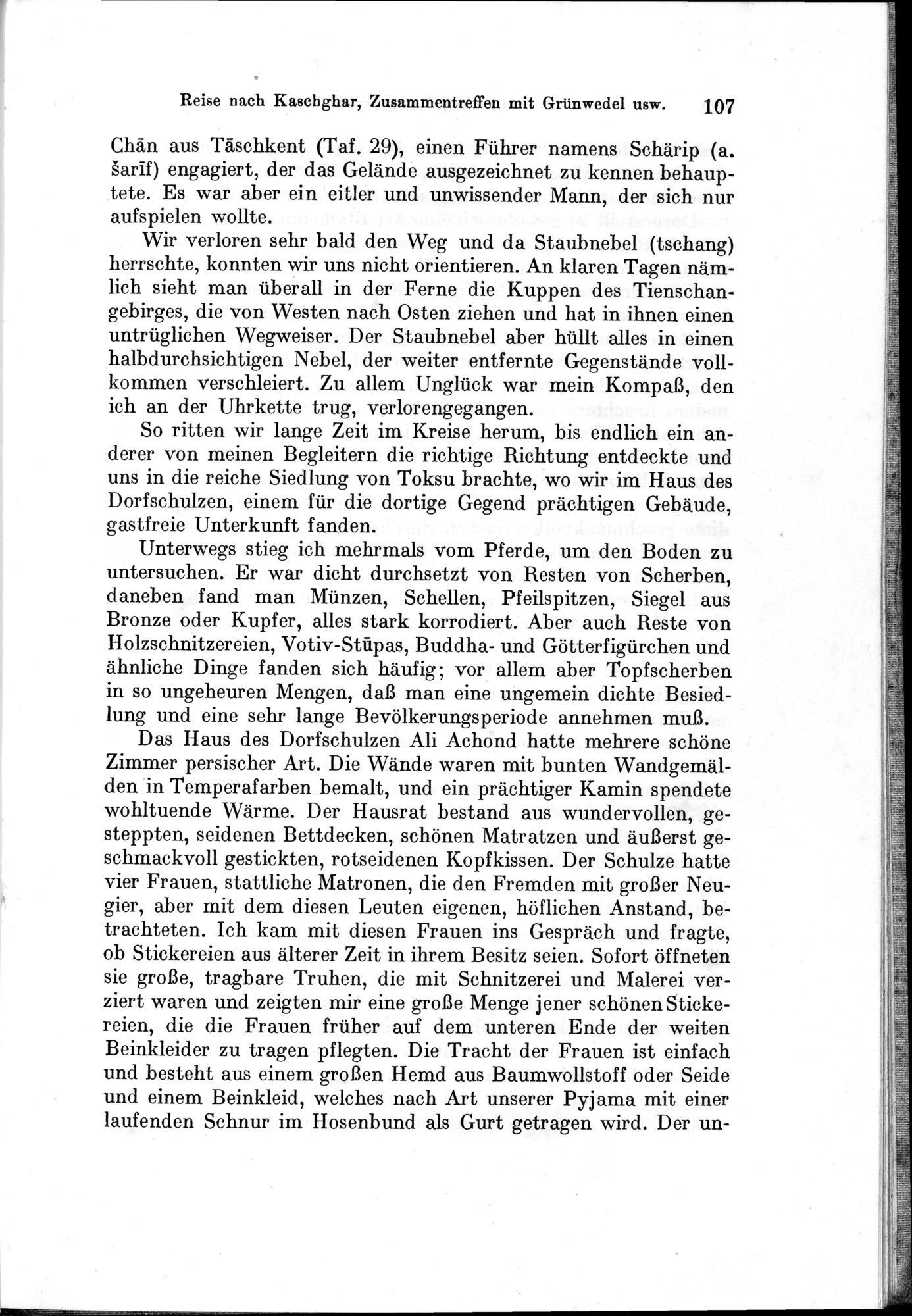 Auf Hellas Spuren in Ostturkistan : vol.1 / Page 157 (Grayscale High Resolution Image)