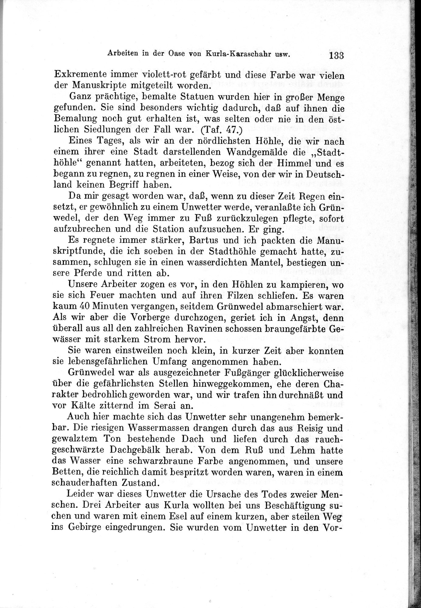 Auf Hellas Spuren in Ostturkistan : vol.1 / 191 ページ（白黒高解像度画像）
