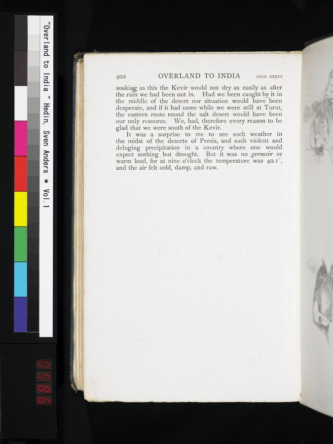 Overland to India : vol.1 / 586 ページ（カラー画像）