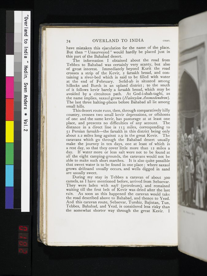 Overland to India : vol.2 / 182 ページ（カラー画像）