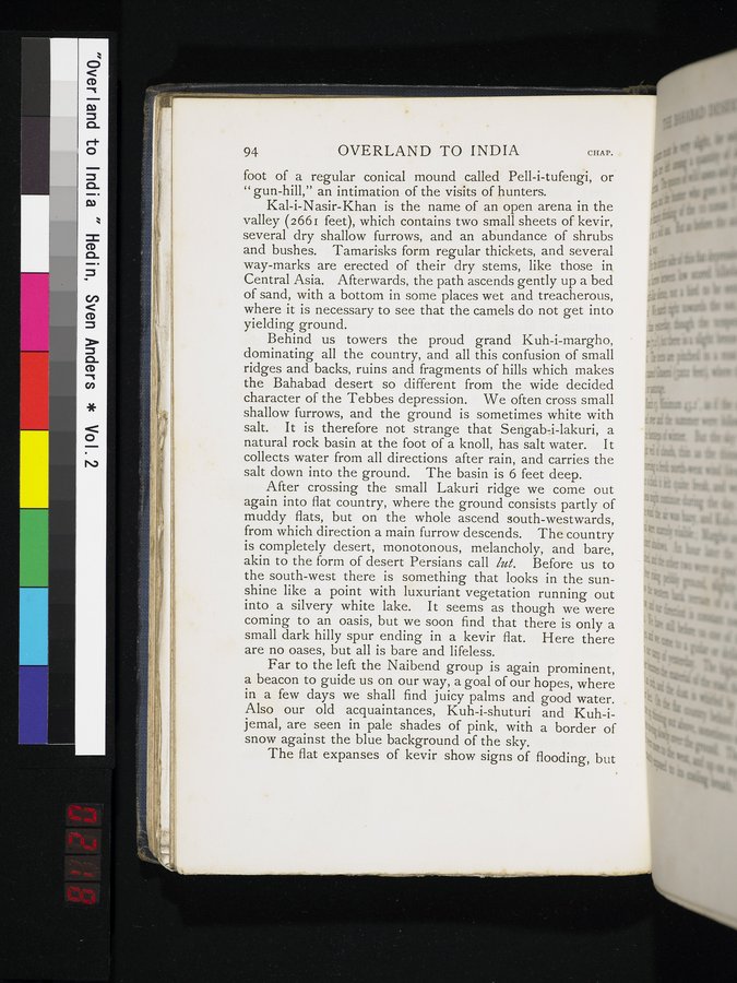 Overland to India : vol.2 / 218 ページ（カラー画像）