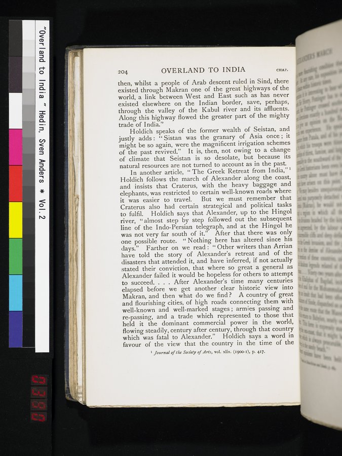 Overland to India : vol.2 / 390 ページ（カラー画像）