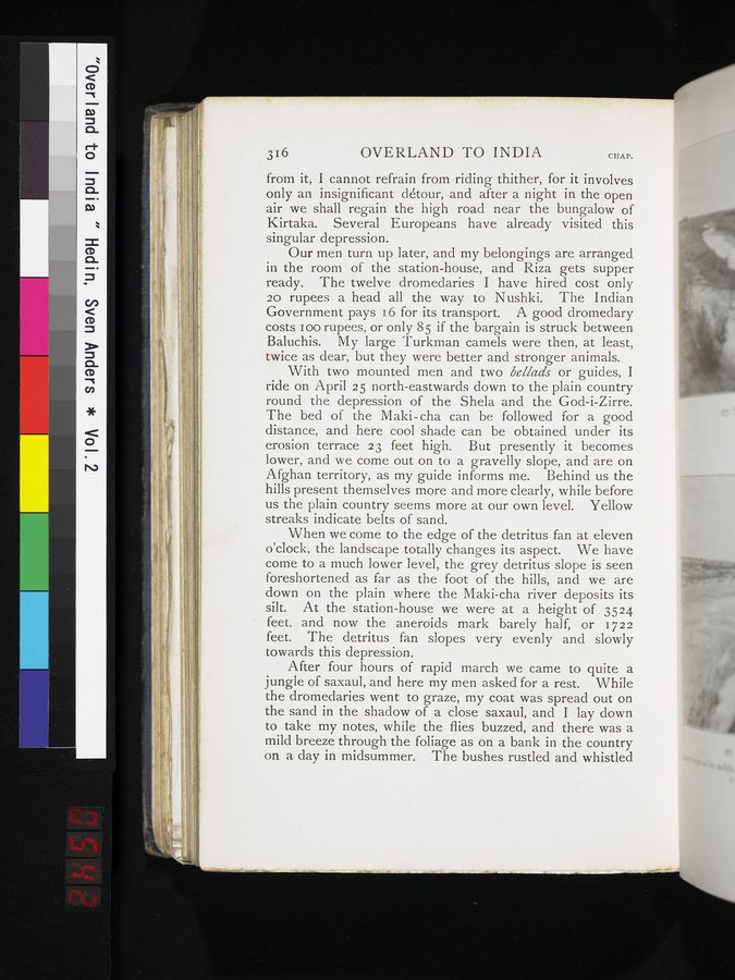 Overland to India : vol.2 / 542 ページ（カラー画像）