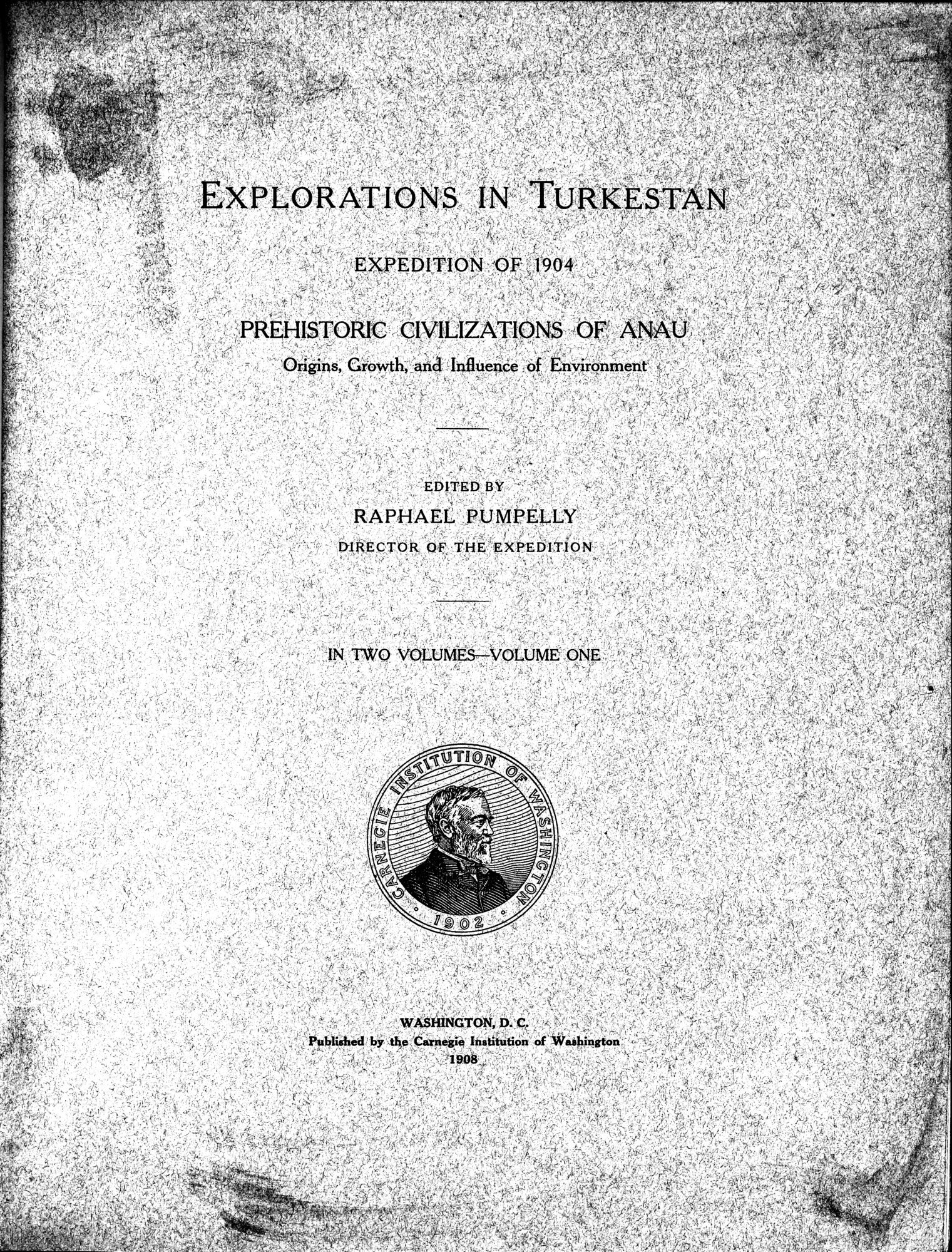Explorations in Turkestan : Expedition of 1904 : vol.1 / 7 ページ（白黒高解像度画像）