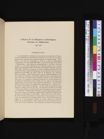 L'Œuvre de la Délégation Archéologique Française en Afghanistan (1922-1932) : vol.1 : Page 11