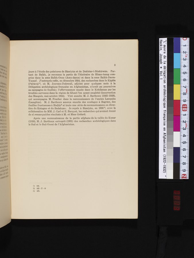 L'Œuvre de la Délégation Archéologique Française en Afghanistan (1922-1932) : vol.1 / Page 13 (Color Image)
