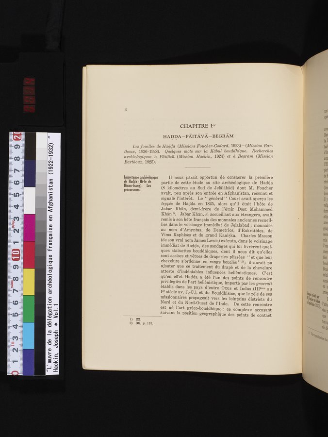 L'Œuvre de la Délégation Archéologique Française en Afghanistan (1922-1932) : vol.1 / Page 14 (Color Image)