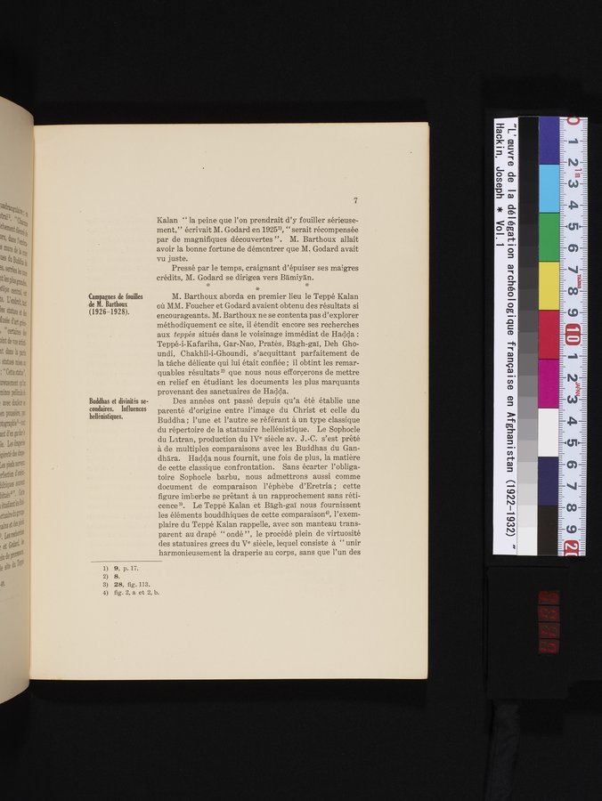 L'Œuvre de la Délégation Archéologique Française en Afghanistan (1922-1932) : vol.1 / Page 17 (Color Image)