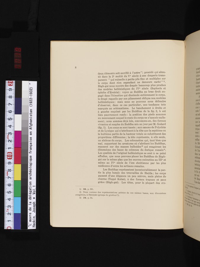 L'Œuvre de la Délégation Archéologique Française en Afghanistan (1922-1932) : vol.1 / Page 18 (Color Image)