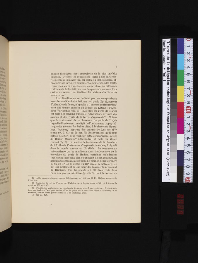 L'Œuvre de la Délégation Archéologique Française en Afghanistan (1922-1932) : vol.1 / 19 ページ（カラー画像）