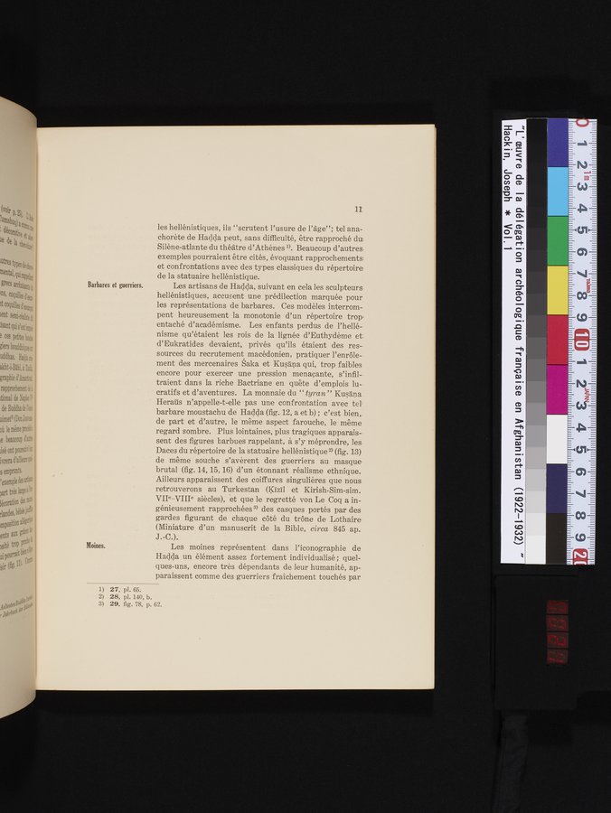 L'Œuvre de la Délégation Archéologique Française en Afghanistan (1922-1932) : vol.1 / 21 ページ（カラー画像）