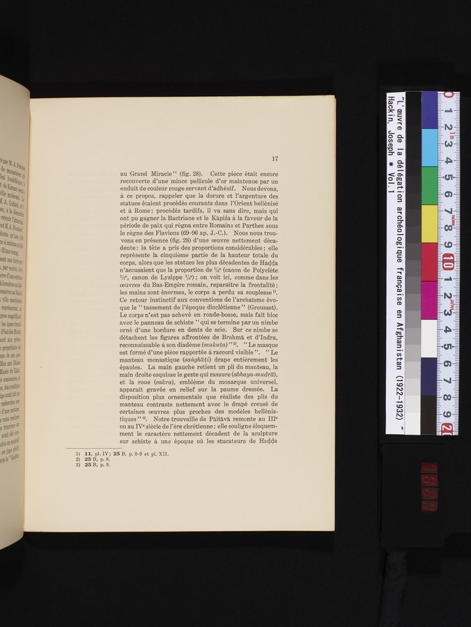 L'Œuvre de la Délégation Archéologique Française en Afghanistan (1922-1932) : vol.1 / 27 ページ（カラー画像）