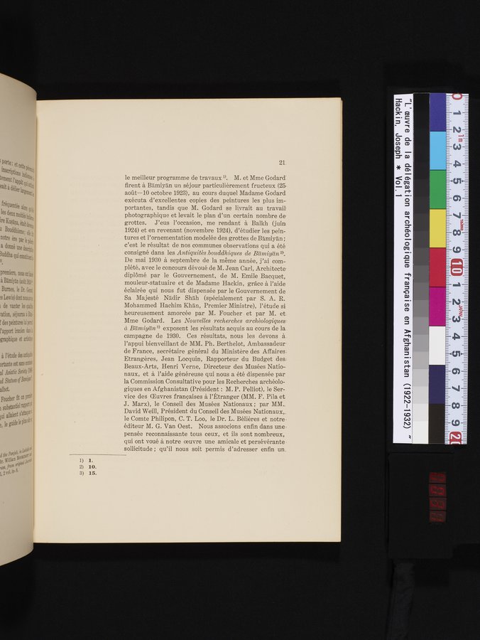 L'Œuvre de la Délégation Archéologique Française en Afghanistan (1922-1932) : vol.1 / 31 ページ（カラー画像）