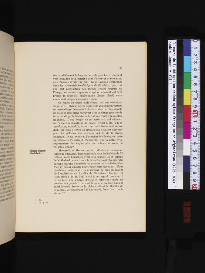 L'Œuvre de la Délégation Archéologique Française en Afghanistan (1922-1932) : vol.1 / Page 49 (Color Image)