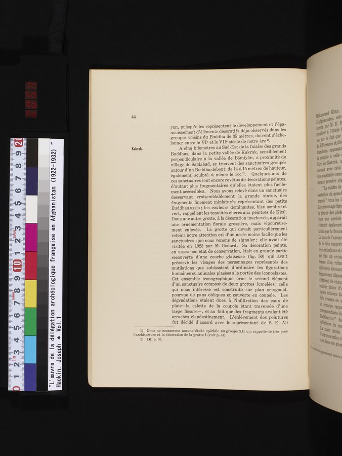 L'Œuvre de la Délégation Archéologique Française en Afghanistan (1922-1932) : vol.1 / 54 ページ（カラー画像）