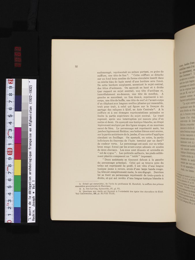 L'Œuvre de la Délégation Archéologique Française en Afghanistan (1922-1932) : vol.1 / 62 ページ（カラー画像）