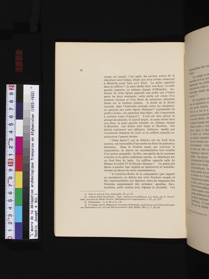 L'Œuvre de la Délégation Archéologique Française en Afghanistan (1922-1932) : vol.1 / 64 ページ（カラー画像）