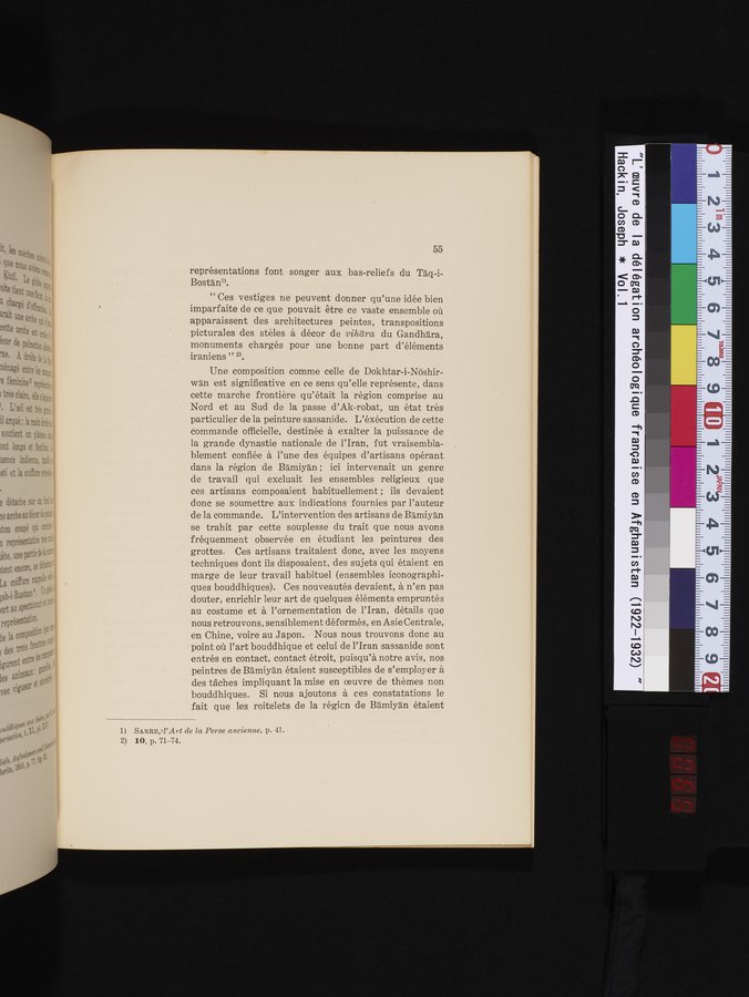 L'Œuvre de la Délégation Archéologique Française en Afghanistan (1922-1932) : vol.1 / 65 ページ（カラー画像）