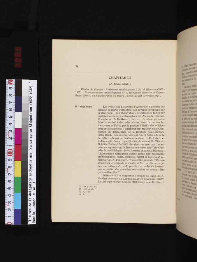 L'Œuvre de la Délégation Archéologique Française en Afghanistan (1922-1932) : vol.1 / Page 68 (Color Image)
