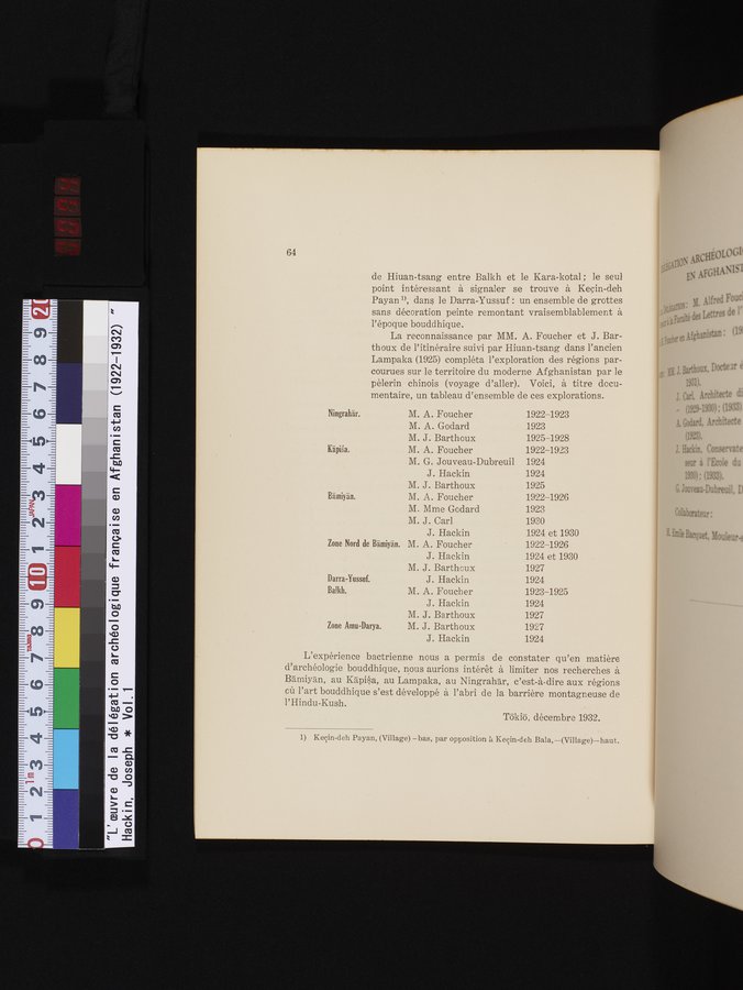 L'Œuvre de la Délégation Archéologique Française en Afghanistan (1922-1932) : vol.1 / Page 74 (Color Image)