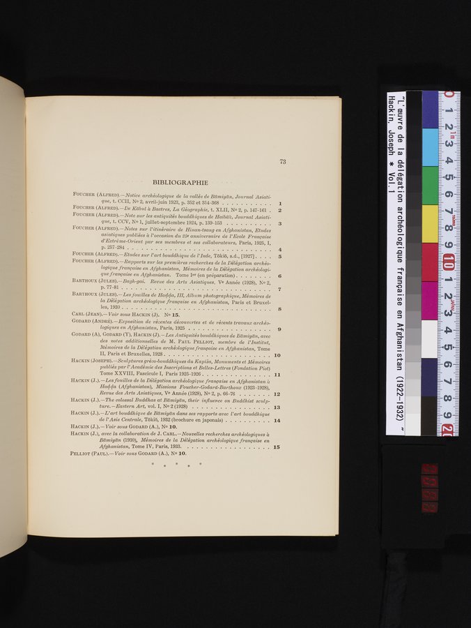 L'Œuvre de la Délégation Archéologique Française en Afghanistan (1922-1932) : vol.1 / 83 ページ（カラー画像）