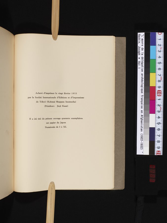 L'Œuvre de la Délégation Archéologique Française en Afghanistan (1922-1932) : vol.1 / 183 ページ（カラー画像）