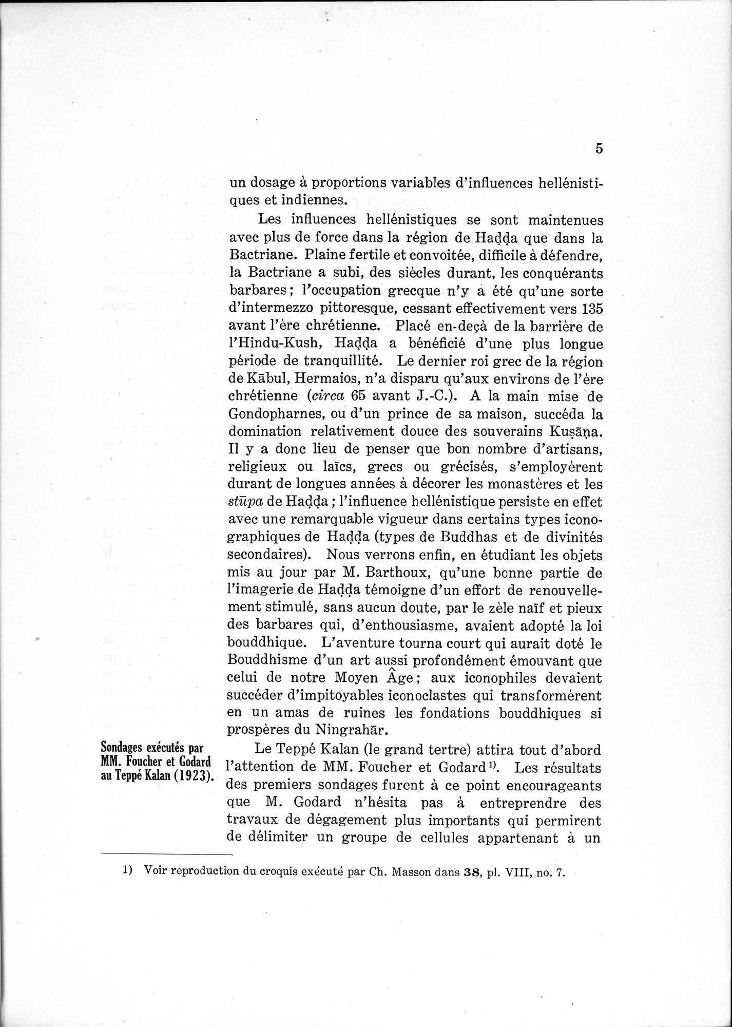 L'Œuvre de la Délégation Archéologique Française en Afghanistan (1922-1932) : vol.1 / 15 ページ（白黒高解像度画像）