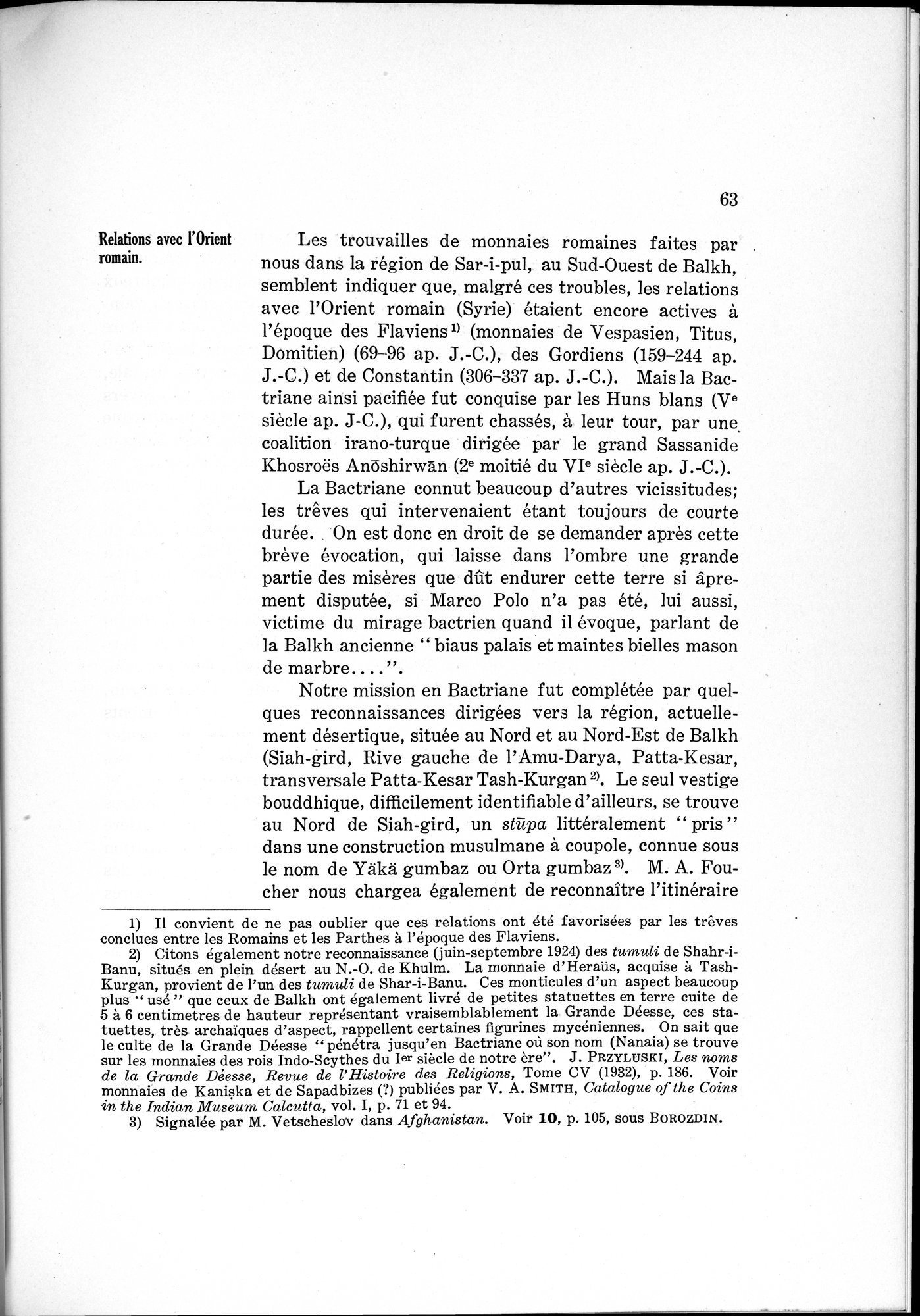 L'Œuvre de la Délégation Archéologique Française en Afghanistan (1922-1932) : vol.1 / 73 ページ（白黒高解像度画像）