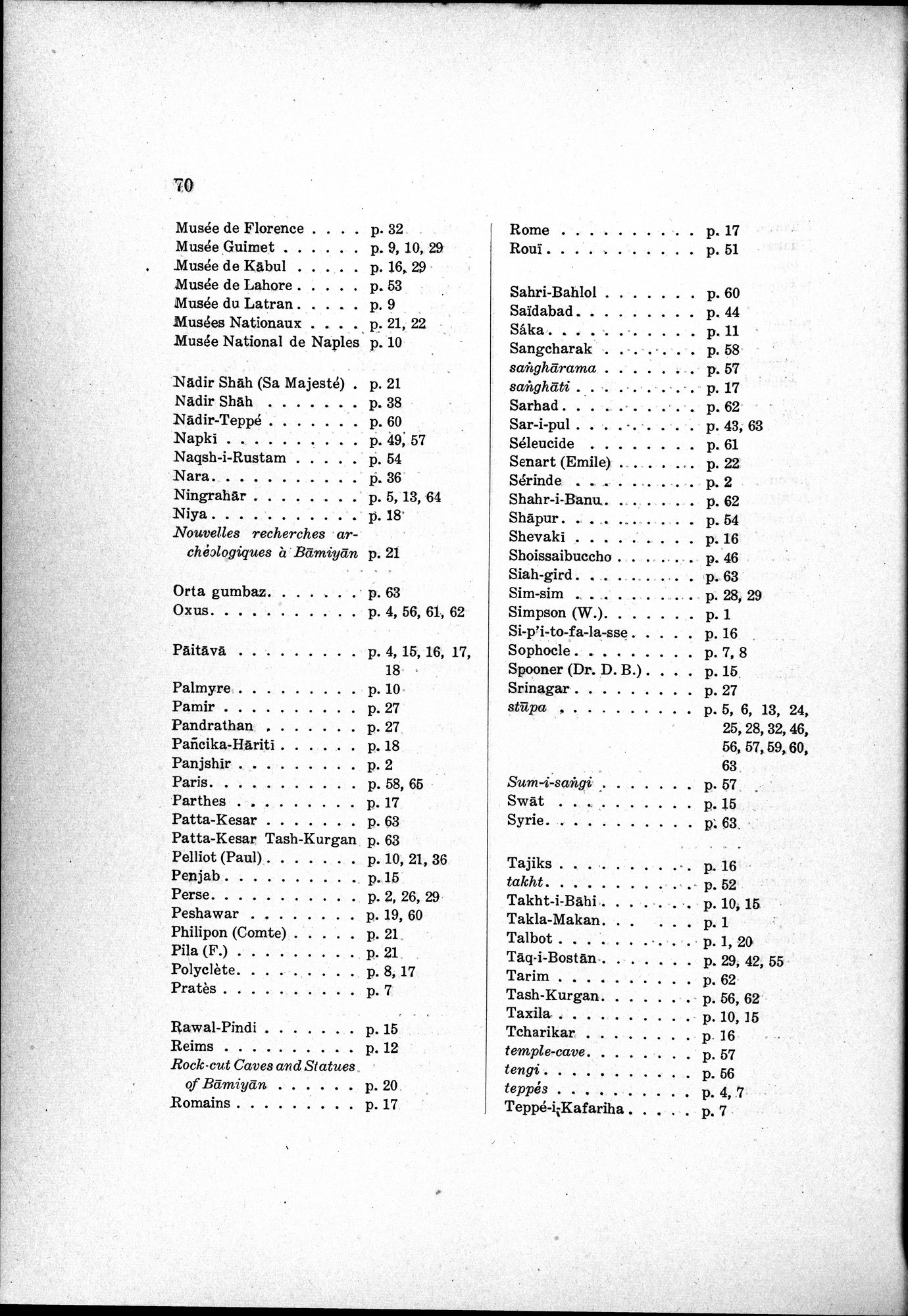 L'Œuvre de la Délégation Archéologique Française en Afghanistan (1922-1932) : vol.1 / 80 ページ（白黒高解像度画像）