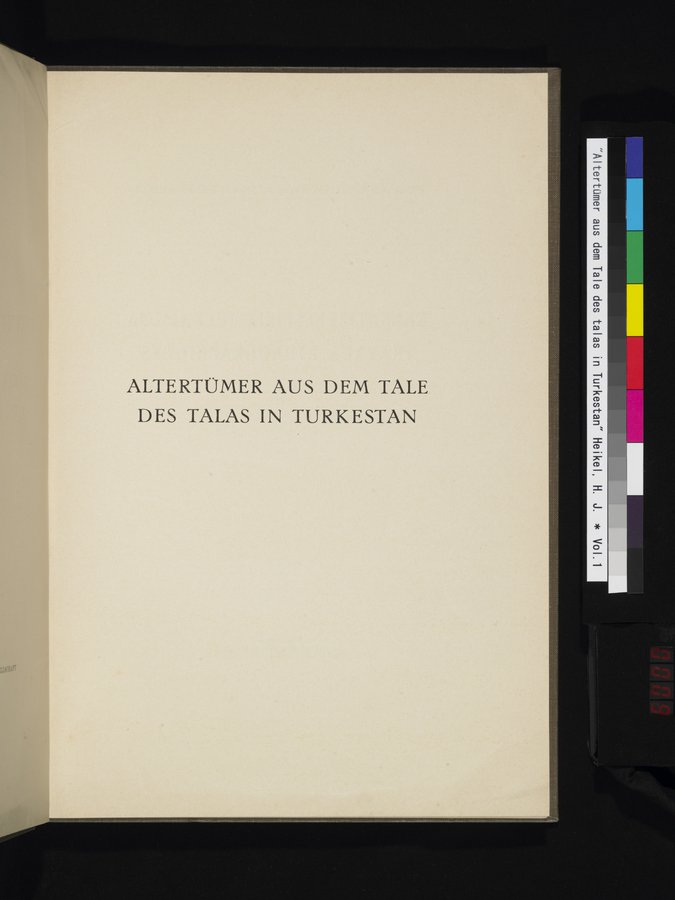 Altertümer aus dem Tale des Talas in Turkestan : vol.1 / 9 ページ（カラー画像）