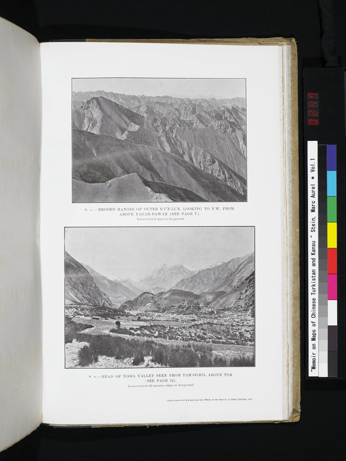 Memoir on Maps of Chinese Turkistan and Kansu : vol.1 / 247 ページ（カラー画像）