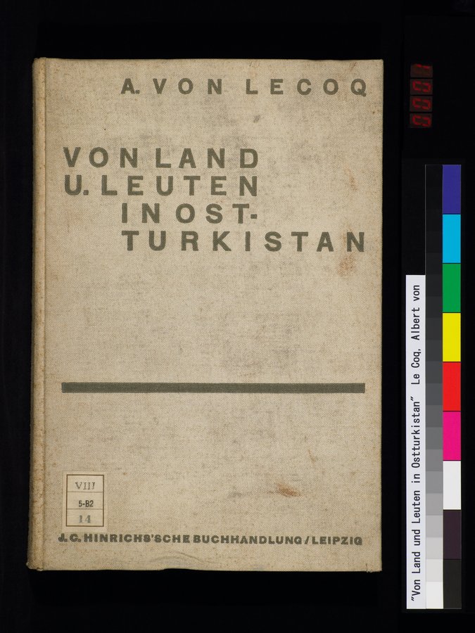 Von Land und Leuten in Ostturkistan : vol.1 / 1 ページ（カラー画像）