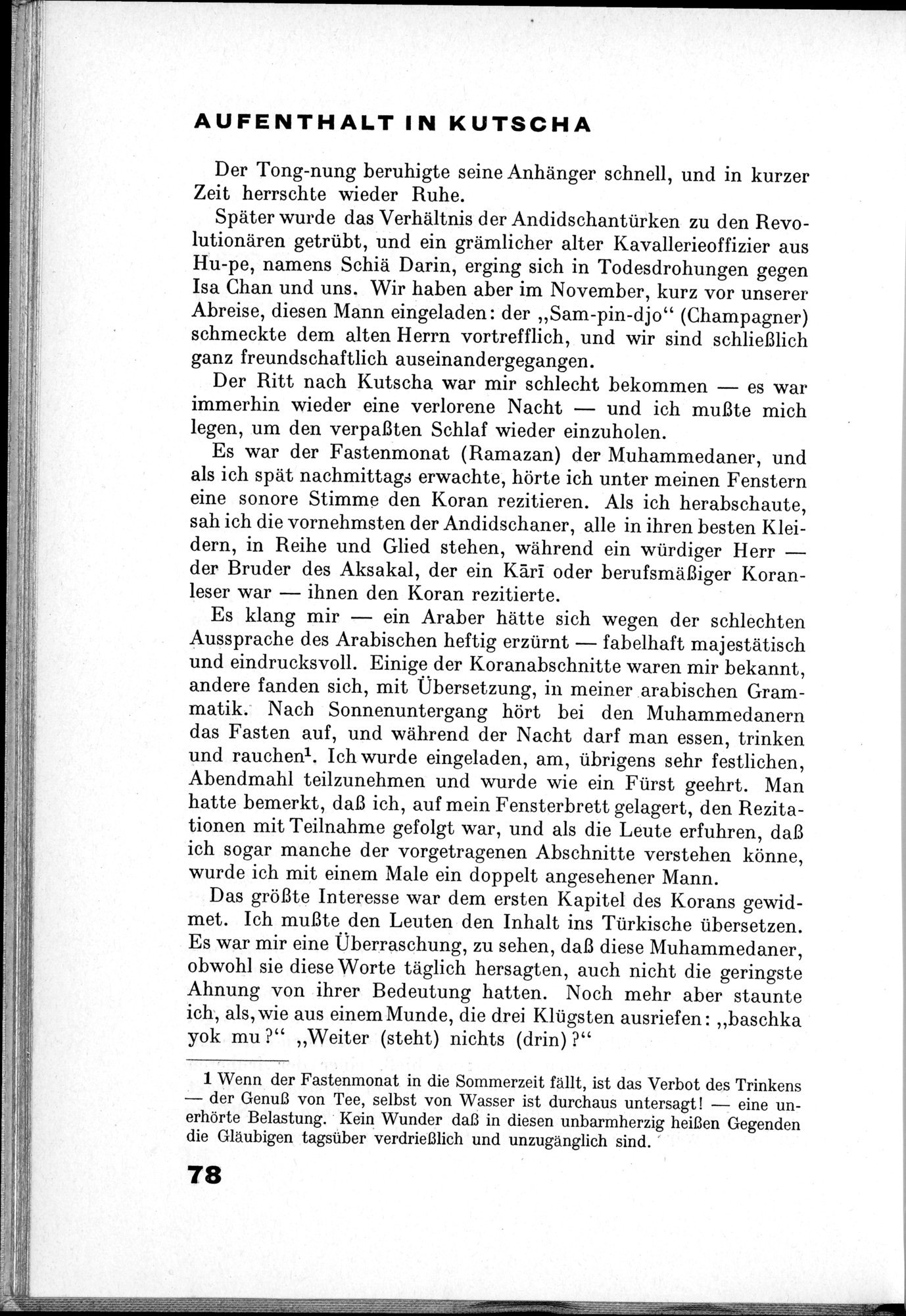 Von Land und Leuten in Ostturkistan : vol.1 / 110 ページ（白黒高解像度画像）