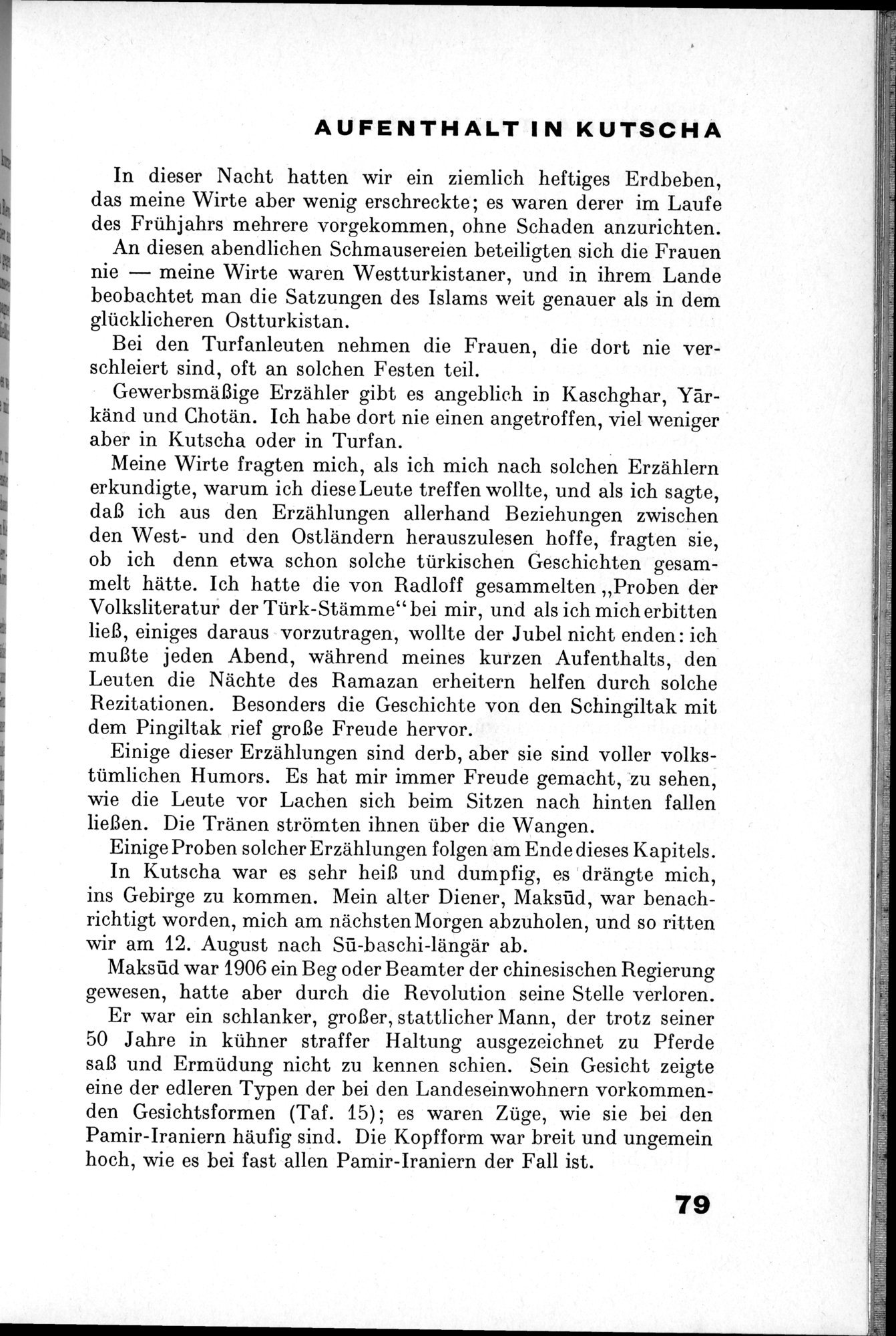Von Land und Leuten in Ostturkistan : vol.1 / 111 ページ（白黒高解像度画像）